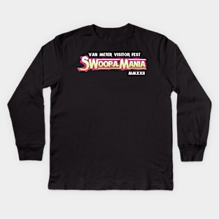 VAN METER VISITOR FESTIVAL SWOOP-A-MANIA IOWA Kids Long Sleeve T-Shirt